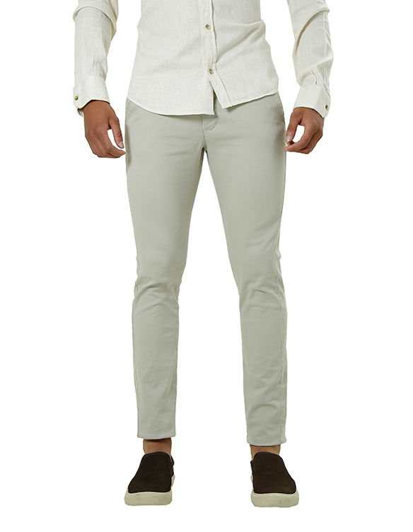 CALÇA ALFAIATARIA CASUAL SARJA COM ELASTANO AREIA