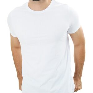 CAMISETA BÁSICA GOLA REDONDA LISA BRANCA