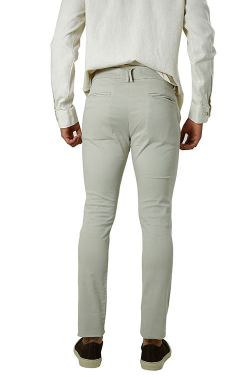 CALÇA ALFAIATARIA CASUAL SARJA COM ELASTANO AREIA - Imagem 3